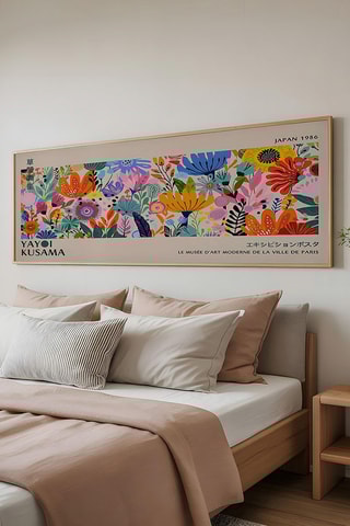 Tableau « ?» Yayoi Kusama - 50 x 120 cm