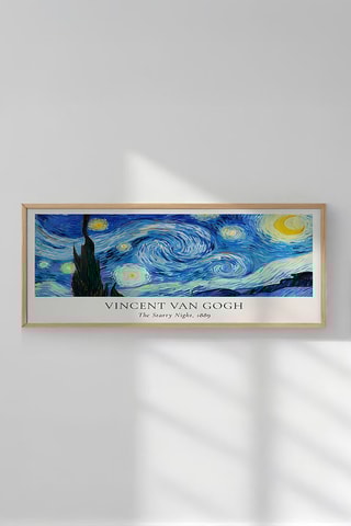 Tableau «La Nuit étoilée» Van Gogh - 50 x 120 cm