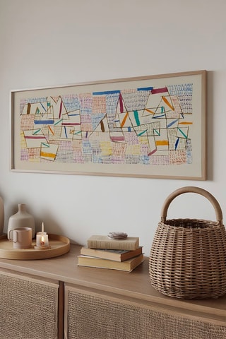 Tableau «Côte de Provence 7, 1927» Paul Klee - 50 x 120 cm