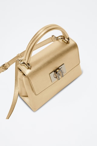 Leren Schoudertas Furla 1927 - goudkleurig