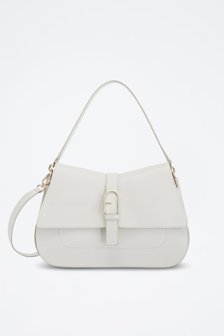 Leren Schoudertas Furla Flow - Wit