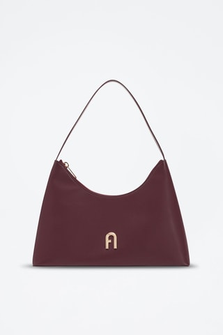 Kalfsleren Trendy HandtasDiamante S - Bordeauxrood