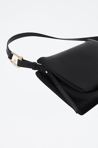 Leren Schoudertas Furla Nuvola - Zwart