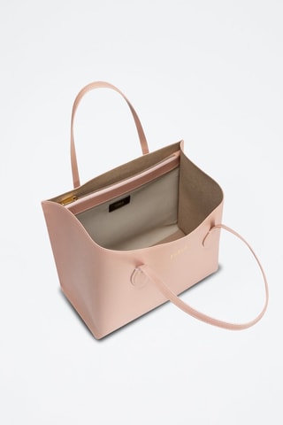 Kalfsleren Shopper Era - Poederroze