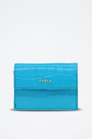 Leren Portefeuille Babylon - Turquoise