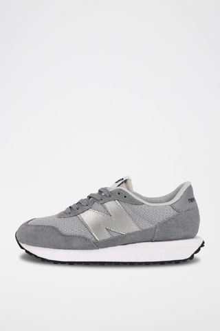 Sneakers en nubuck 237 Gris clair et argenté
