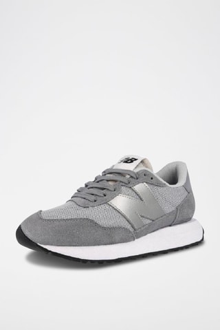 Sneakers en nubuck 237 Gris clair et argenté