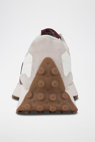 Sneakers en nubuck WS327 Beige et bordeaux