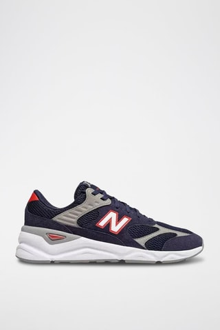 Baskets en nubuck X90 - Bleu et gris