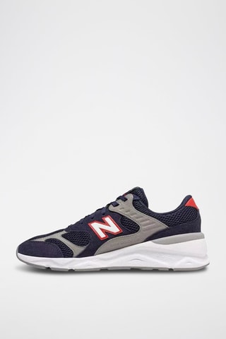 Baskets en nubuck X90 - Bleu et gris