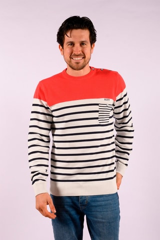 Pull Basico - Rouge et blanc