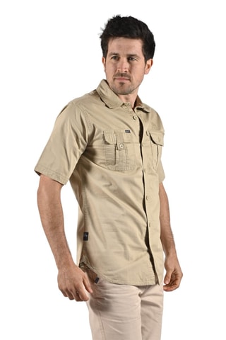 Overhemd Regular Fit Laser Beige