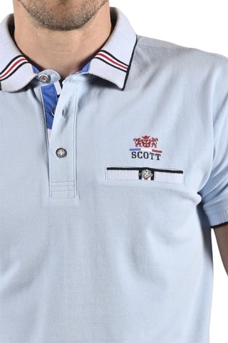 Polo Picot Lichtblauw