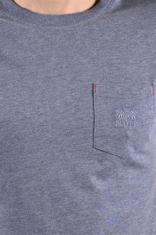 T-shirt Pochot Gemêleerd Blauw
