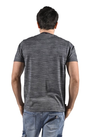 T-shirt Option - Marineblauw en Wit