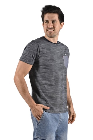 T-shirt Option - Marineblauw en Wit