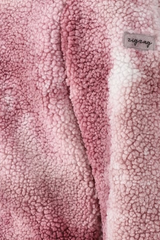 Fleece Jasje Tie and dye Yanna - Wit en Bordeauxrood