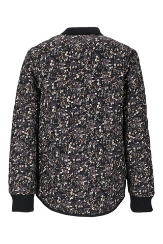 Gewatteerde Jas Floral Jr - Zwart