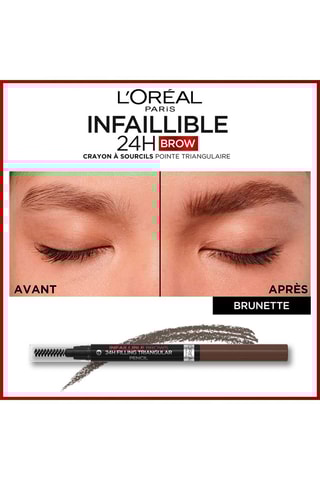Lápis para sobrancelhas Infaillible Brow 24h - N°3 Dark Brunette - 1 ml