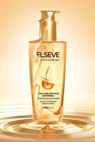 Óleo de tratamento sublimador universal Huile Extraordinaire - Óleos de Marula e de Camélia - Cabelos secos - 100 ml