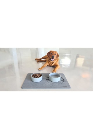 Set Animaux (Tapis + Gamelles) - Ardoise