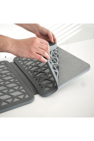 Tapis égouttoir pliable - Gris