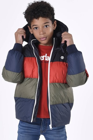 Gewatteerde Jas met Capuchon - Kaki en Zwart - Timberland