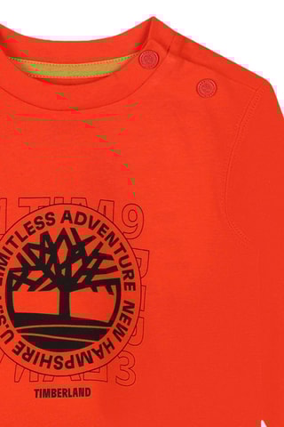 Biologisch Katoenen T-shirt - Koraalrood - Timberland