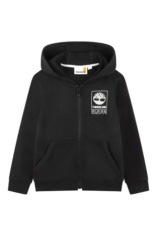 Biologisch Katoenen Sweater met Capuchon - Zwart