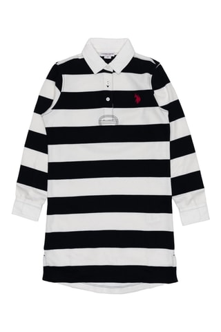 Vestido-polo - Preto e branco