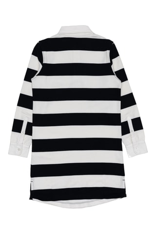 Vestido-polo - Preto e branco