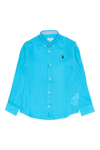 Camisa em linho - Azul