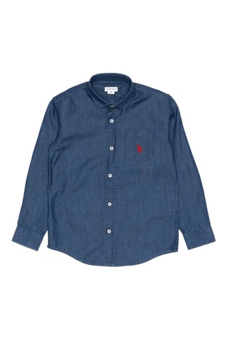 Camisa de ganga - Azul