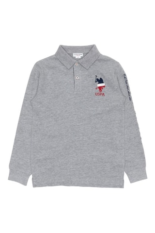 Polo - Cinzento-claro mesclado