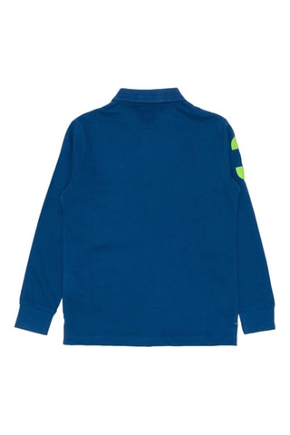 Polo - Azul e verde-claro
