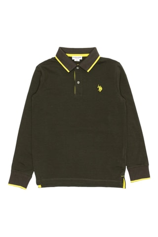 Polo - Caqui-escuro e mostarda