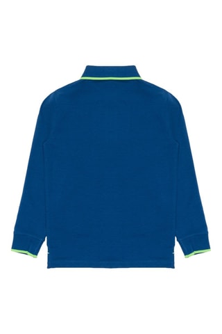 Polo - Azul-cobalto e verde-claro