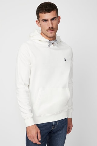 Sweat com capuz - Branco