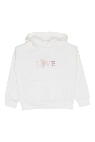 Sweat com capuz - Branco