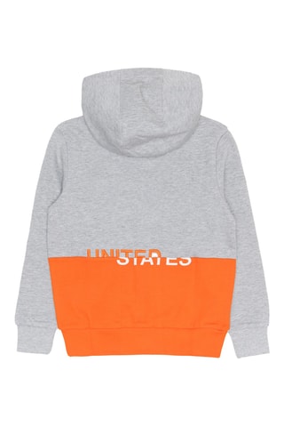 Sweat com capuz - Cinzento-claro mesclado