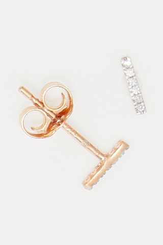 Oorbellen Precious Barrette Roségoud en Diamanten