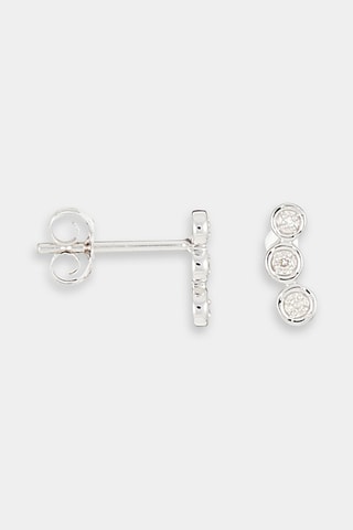 Oorbellen Tres Witgoud en Diamanten