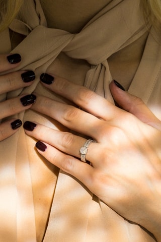 Trouwring Toi Que J'aime Witgoud en Diamanten