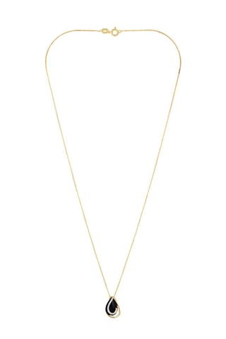 Hanger Galapagos Geelgoud, Diamanten en Agaat