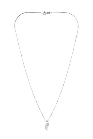 Pendentif Kathleen   Or blanc et diamants