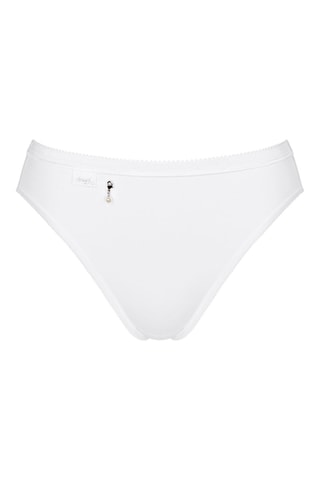 2 Hipsters Hoge Taille Basic H Pearl Midi - Wit
 