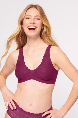 Beha Zero Feel Lace - Wijnrood