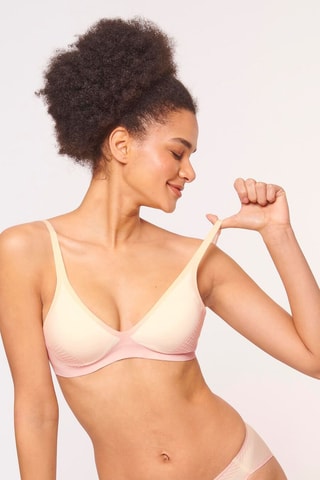 Voorgevormde Beha Beige en Roze
