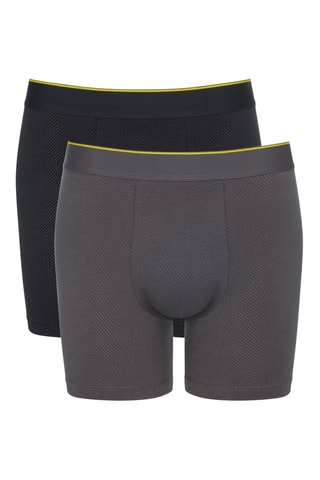 2 Boxers - Grijs en Zwart