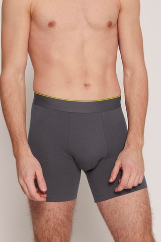 2 Boxers - Grijs en Zwart